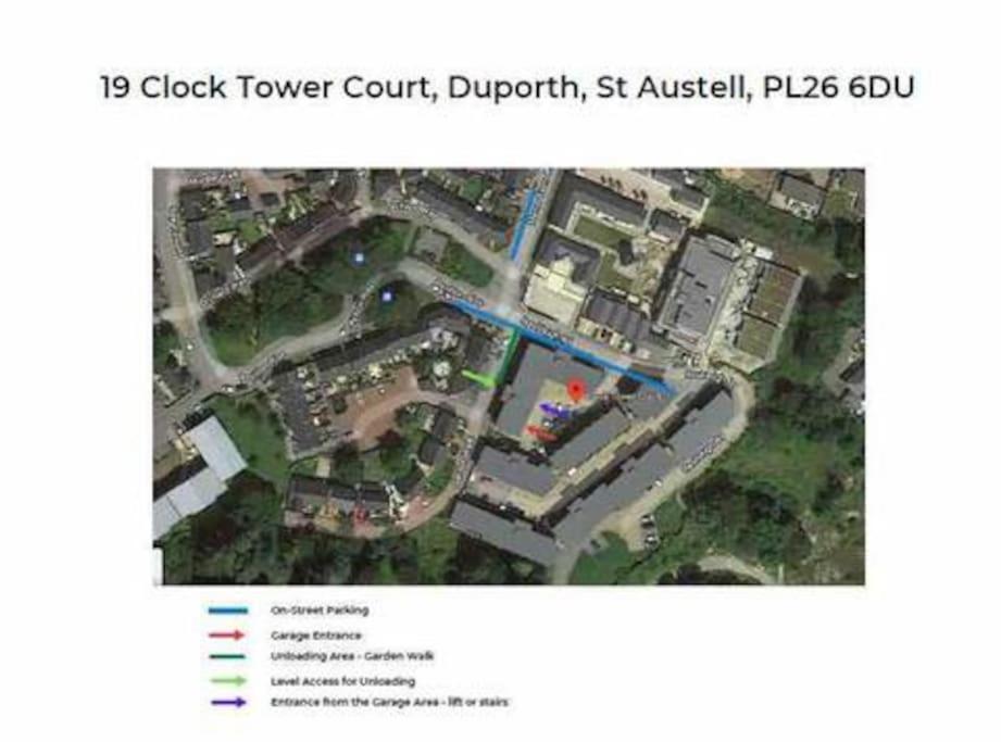 Stunning Apartment, Balconies, Private Beach, Coast Path Charlestown (Cornwall) Exteriör bild