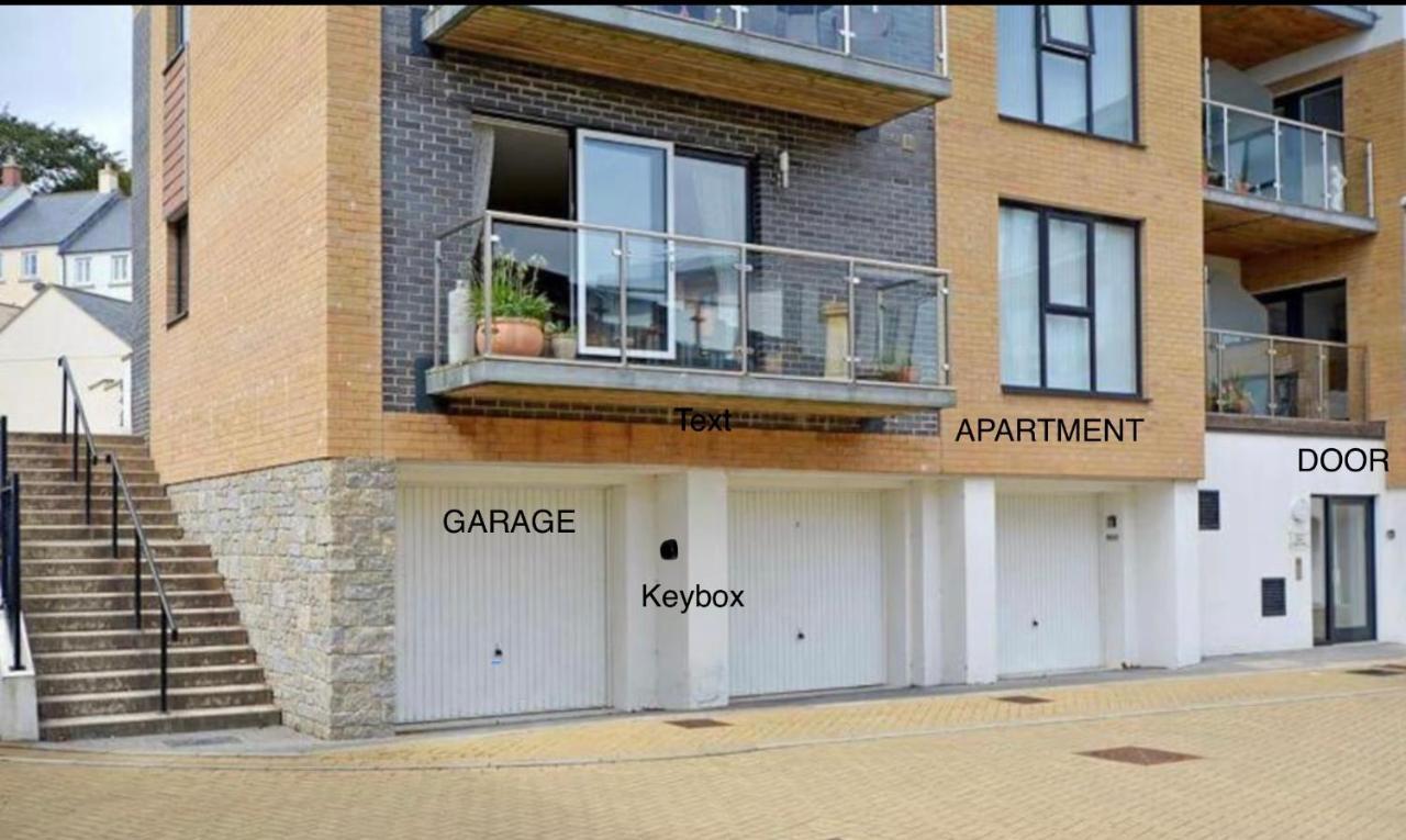 Stunning Apartment, Balconies, Private Beach, Coast Path Charlestown (Cornwall) Exteriör bild